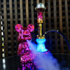 Middle East Arabia water smoke resin craft water cigarette love bear shape water smoke bar lights water smoke house