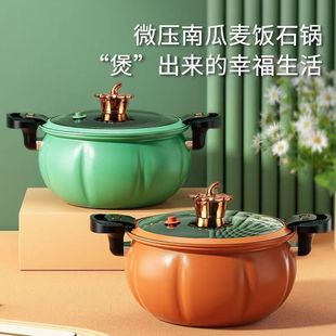 New Pumpkin Pot Household Micro-pressure Pot Multi-functional Soup Pot Kitchen Pot Non-stick Pot Pressure Cooker Gift Wholesale