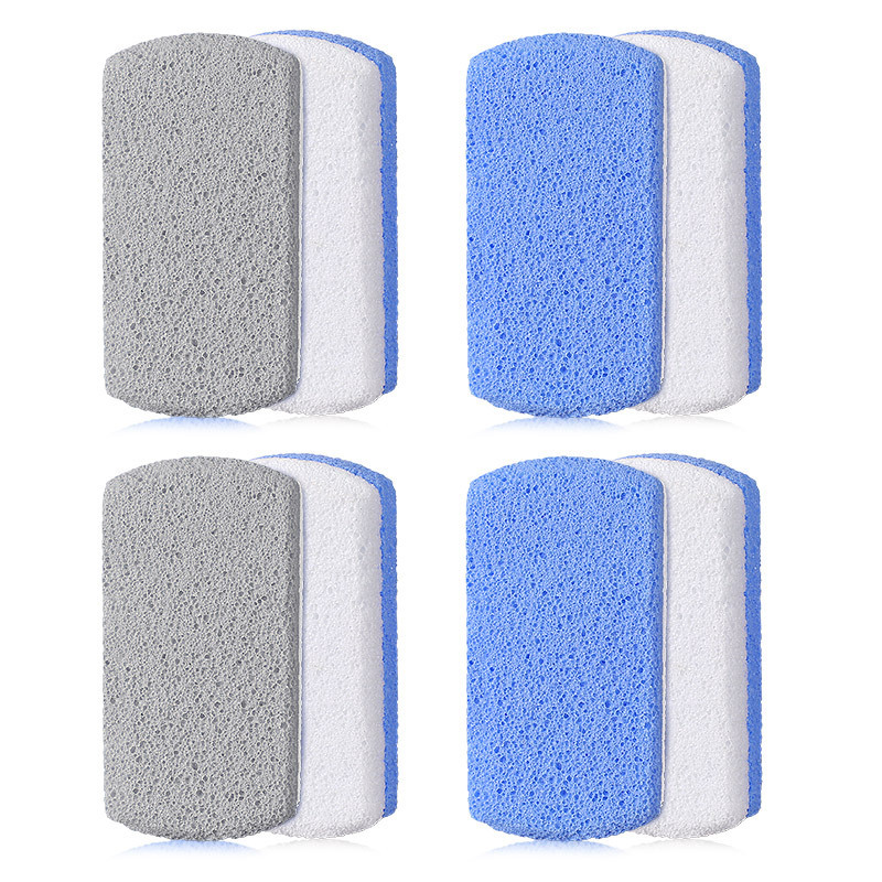 Two-color grinding foot stone foam glass foot file dead skin pumice stone for calluses and hard skin foot care tool