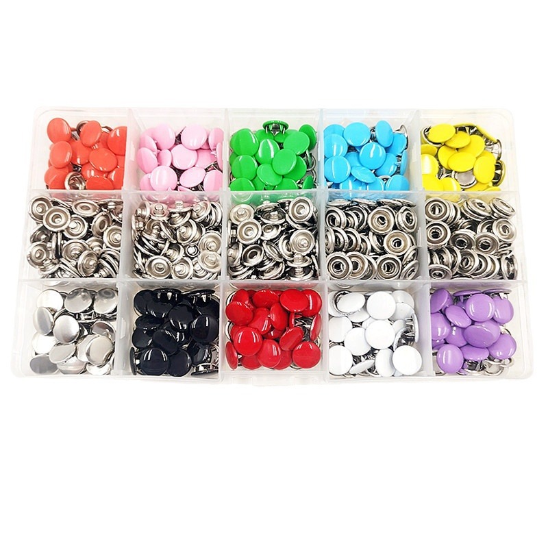 Color sólido de cinco garras para bebés con botones de metal oscuros sin costura de clavos de clavos de cuatro cierre de cinco agarres