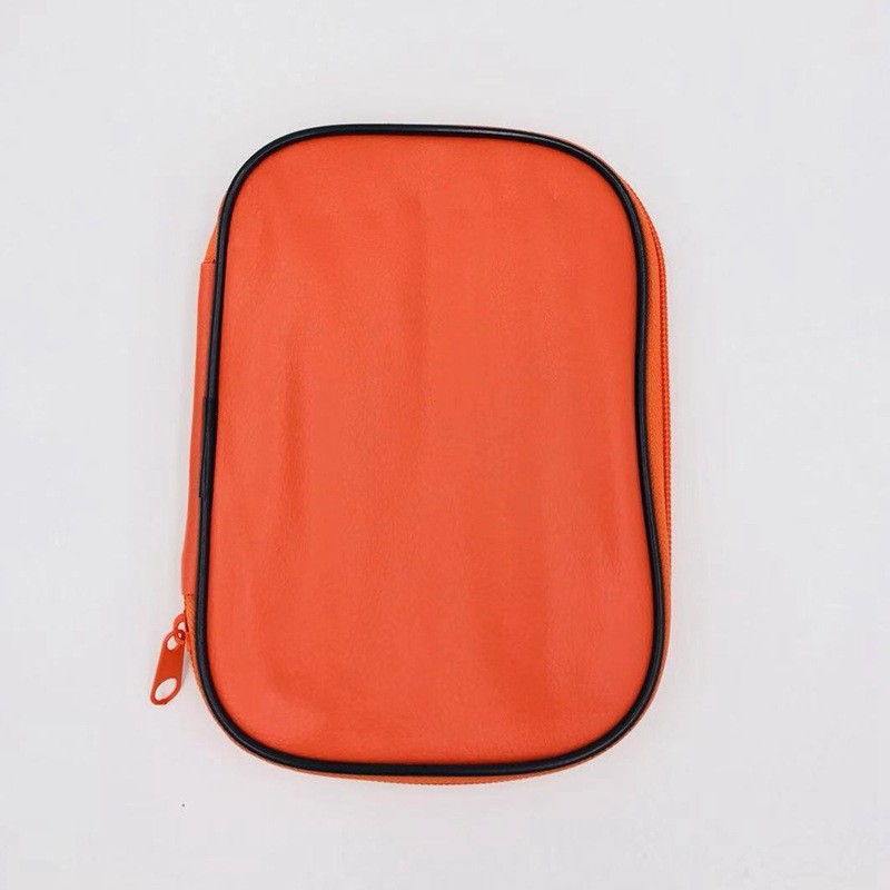 Rojo bordado tejer herramientas traje color metal hierro aluminio ganchillo 22 Acero inoxidable aleación de aluminio ganchillo bolsa traje