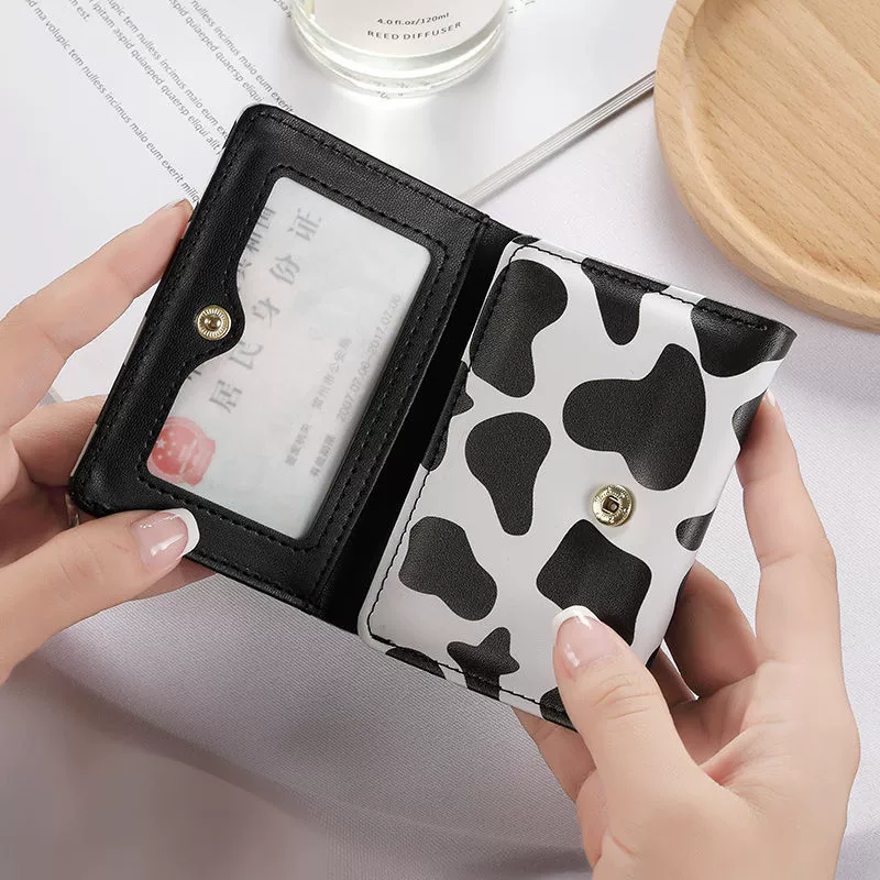 Folding wallet, brand cute short shoulder bag