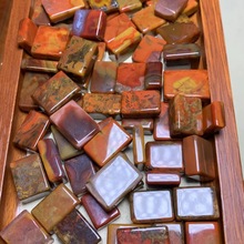 工厂直营天然宣化料战国红无事牌裸石 可diy镶嵌 女式简约款配饰