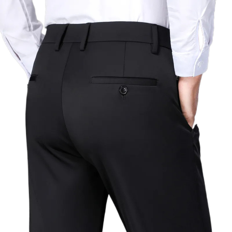 Envío de comercio electrónico de segunda clase [Compre uno y llévese otro gratis] Nuevos productos de primavera Pantalones sueltos rectos de cintura alta para hombres engrosados, image 5