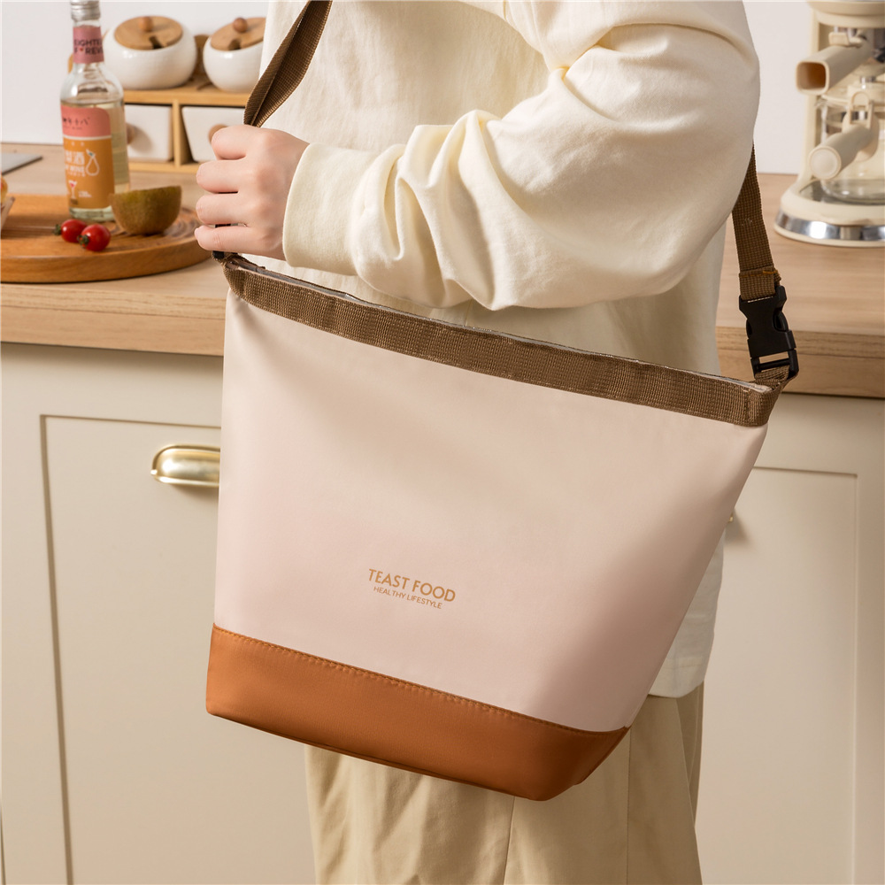 Bolsa de hombro de alto valor facial, bolsa de aluminio portátil, bolsa de almuerzo de aluminio, bolsa de almuerzo de aislamiento térmico, bolsa de mochila, bolsa de hielo de picnic impermeable