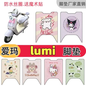 Special decorative floor mats for Emma Lumi, cute and custom-made for electric vehicles, waterproof silk loop mats