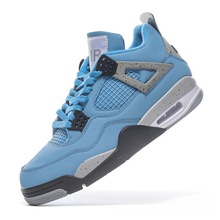 莆田鞋工厂有标白水泥黑武士AJ312运动男鞋实战蓝球鞋