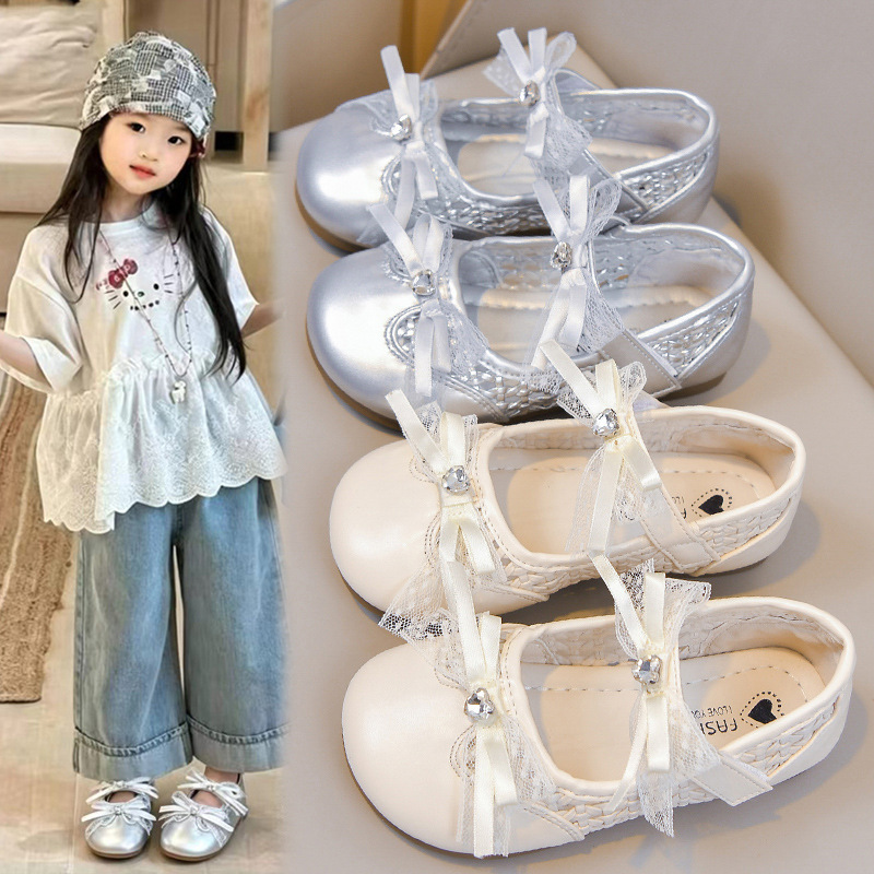 Zapatos casuales de moda para niñas versátiles 2026 verano nuevos zapatos casuales transpirables para niños zapatos de arco Lefour