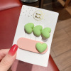 Korean candy color love hair clip simple girl hair jewelry head jewelry hair card girl broken hair BB bang bangs clip card