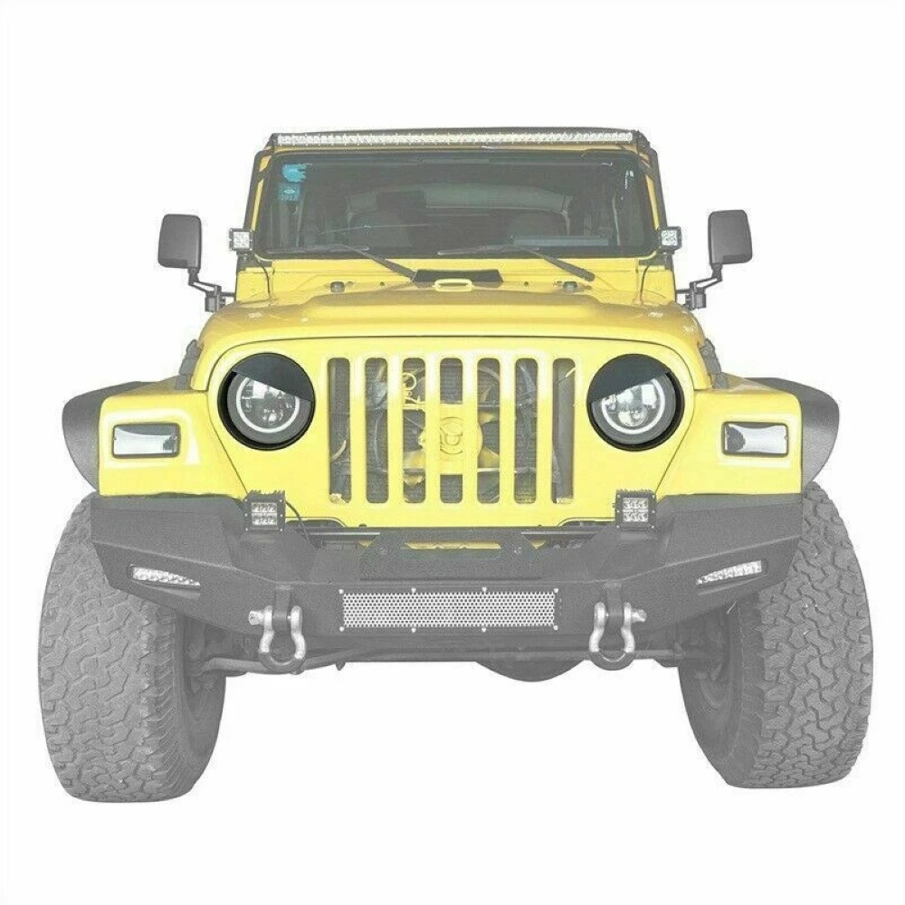 Suitable for 1997-2006 Jeep Wrangler Tj Bird-Eye Light Eyebrow Matte Black Modification Factory Wholesale