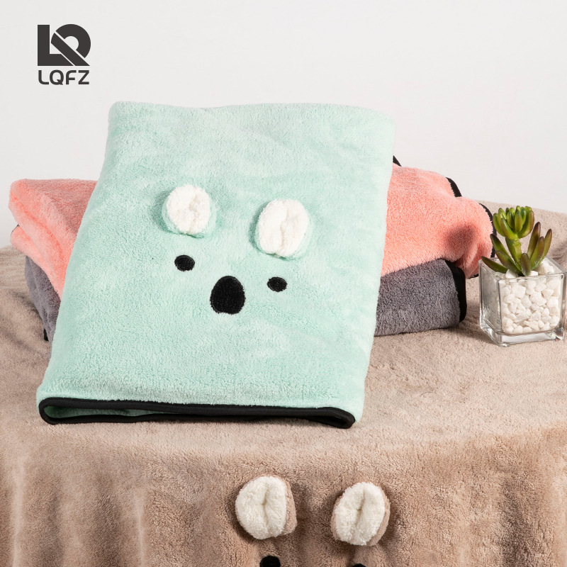 Toalla de baño coral vellón adulto engrosado fuerte absorbente de secado rápido lindo Toalla de baño Bebé Hogar regalo Toalla de baño al por mayor