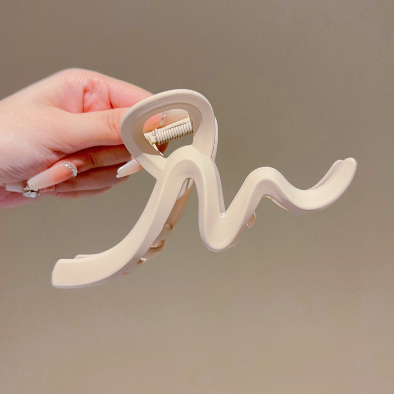 Clip de agarre, gran cantidad de cabello, horquilla esmerilada, horquilla simple, horquilla de tiburón, nuevo y exquisito tocado de alta gama, horquilla femenina