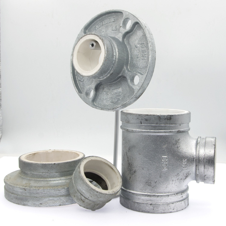 衬塑管件 衬塑沟槽管件 迈克给水衬塑沟槽管件厂家