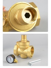 家用自来水减压阀稳压阀热水器净水器恒压阀黄铜加厚4分6分可调式