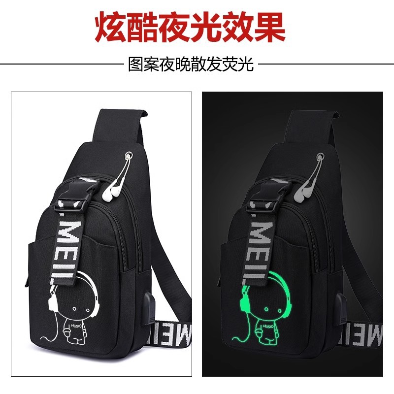 Bolso antirrobo para hombres bolso de pecho para hombres bolso de mensajero casual bolso de hombro multifuncional bolso de mensajero de lona que carga ventas directas de fábrica