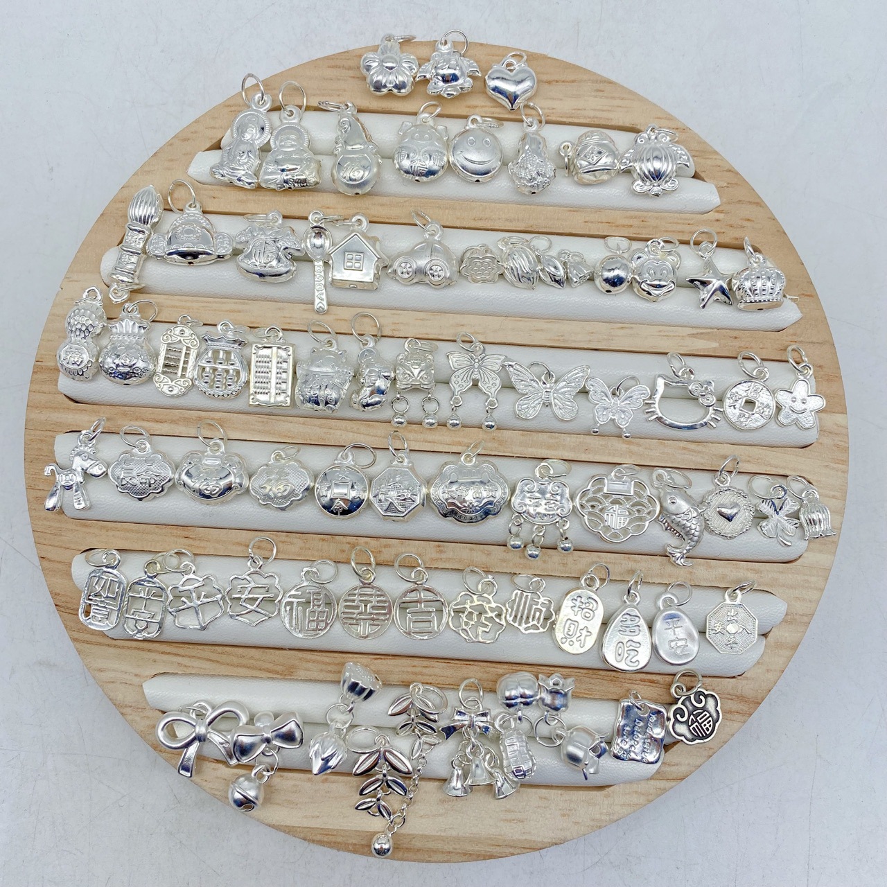 여성용 999 순은 펜던트, 일반 실버 PIXIU 펜던트, 복고풍 주얼리, 3D 실버 교수형 끈 조각, DIY 수제 목걸이 액세서리