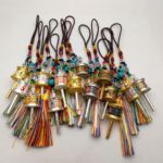 藏族藏饰品六字真言转经筒流苏挂件包包车挂钥匙扣转经轮挂件