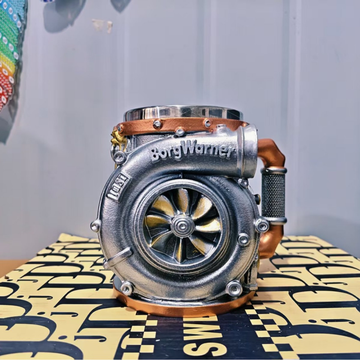 Tazas de acero inoxidable creativas de resina transfronteriza tazas de agua personales de regalos decoración fábrica de joyas cabello recto