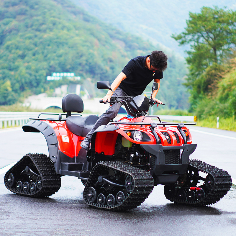 Four-Wheel Atv Snowmobile Crawler Sleigh Off-Road Motorcycle Atv200Cc Large Adult Ice Vehicle
