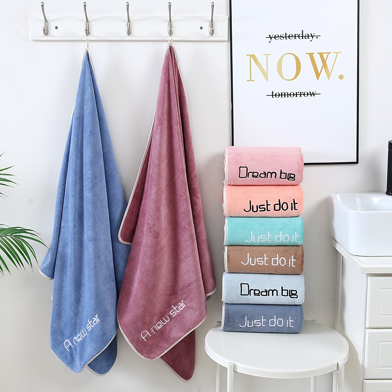 Microfiber bath towel adult household Daily soft absorbent hair drying towel bath large towel 70*140 beach towel Microfiber bath towel adult household Daily soft absorbent hair drying towel bath large towel 70*140 beach towel