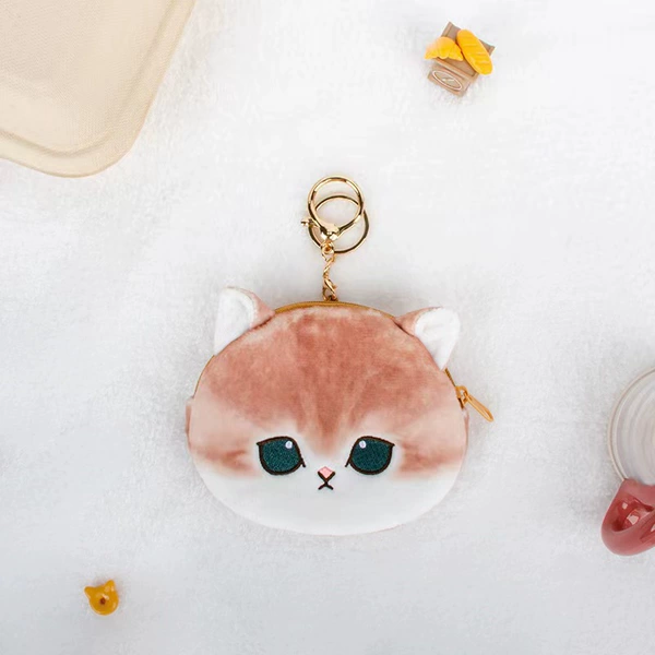 Milk tea cat coin purse