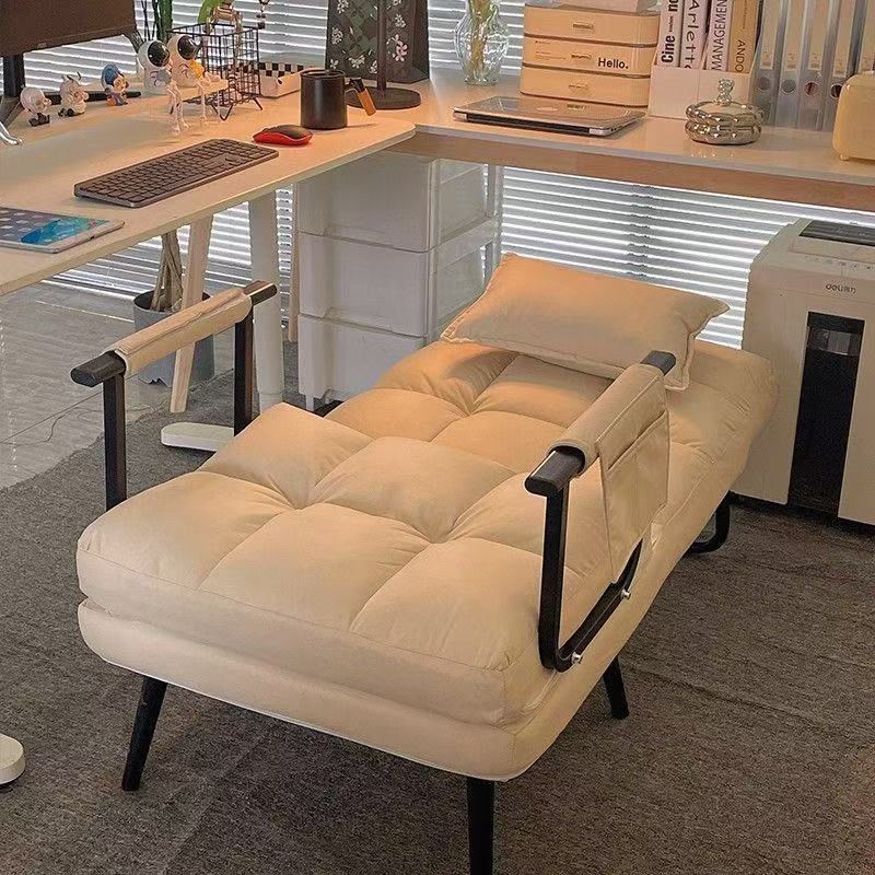 Folding Recliner Office Lunch Break Nap Bed Dual-Purpose Chair Home Dormitory Reclining Chair Backrest Sofa Chair