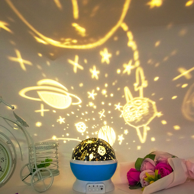 球形星空灯投影夜灯LED满天星投影灯生日卧室氛围灯usb小夜灯跨境