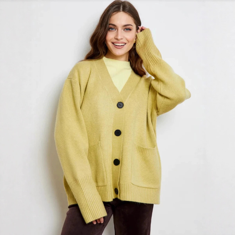 Knitted cardigan, autumn/winter sweater, new women's knitwear, knitted open-front cardigan
