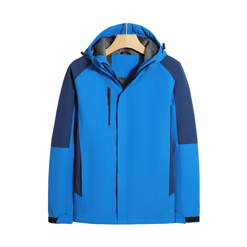 Fall/Winter Mountain-Style Fleece-Lined, Thickened Outdoor Sports Windproof & Waterproof Jacket—Customizable with Logo