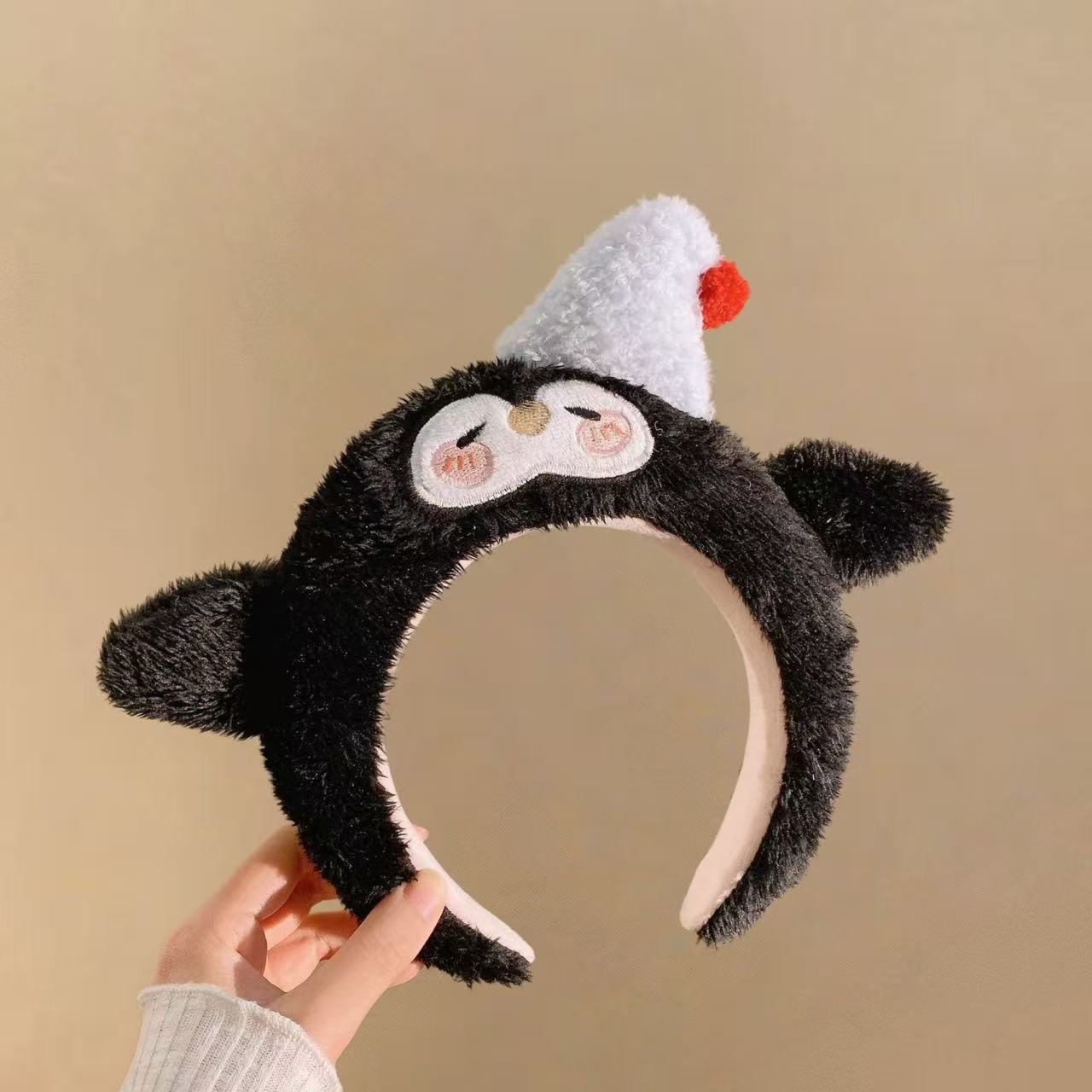 Estrellas de esponja extrañas lindas mujeres lavado de la cara máscara de presión de cabello maquillaje fotos otoño invierno joyas para el cabello