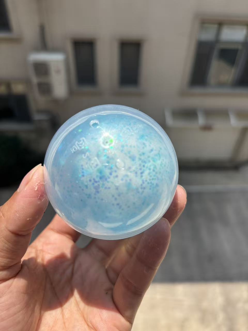 Blue aurora crispy handmade balls [fruit pulp filling]