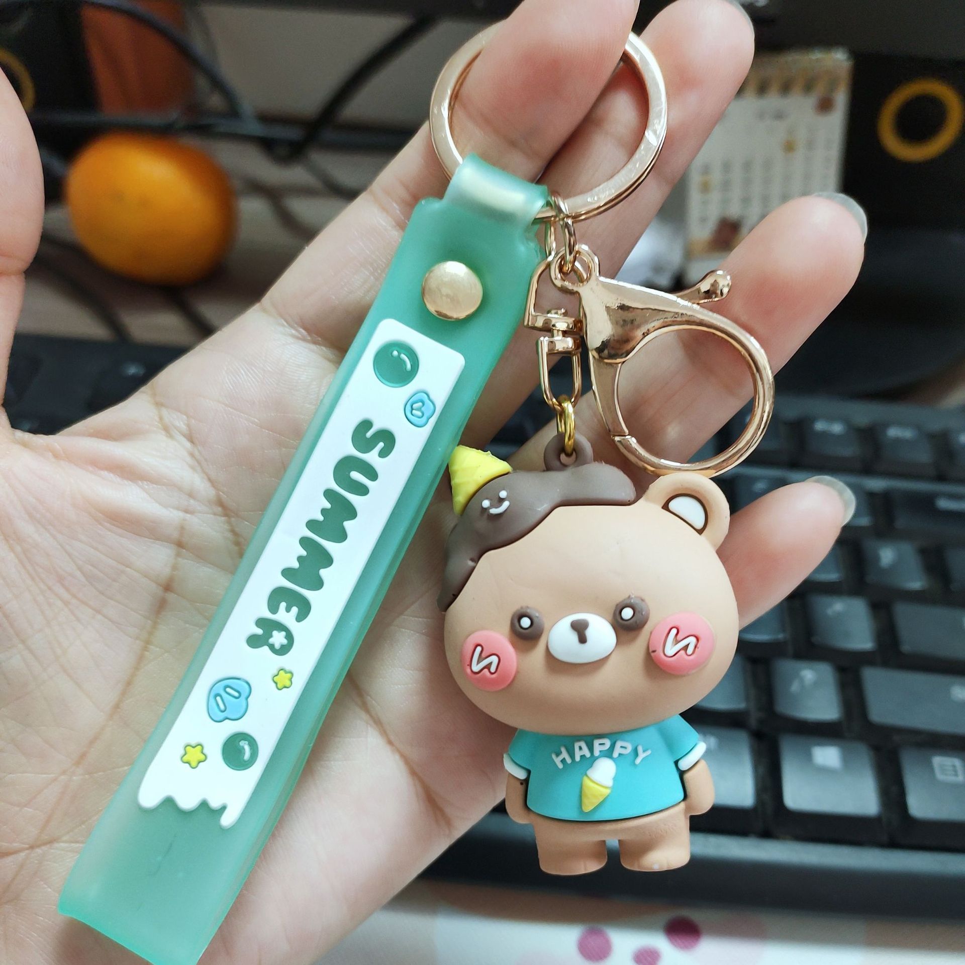 녹색 아이스크림 곰돌이