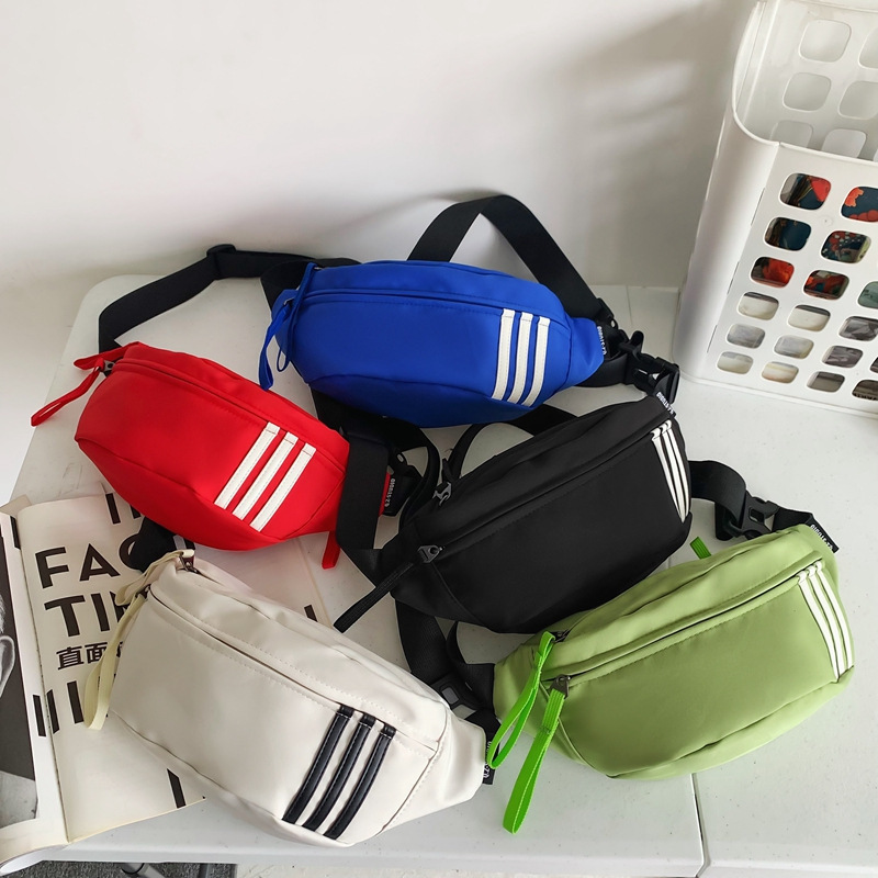 Ins Trendy Brand Adidas Chest Bag Men's Crossbody Bag Girls Sports Versatile Shoulder Bag Lightweight Darth Mobile Phone Waist Bag