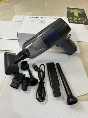 Cross-border car vacuum cleaner wireless Tozsoranlar - standard-model-black-blue-floor-brush