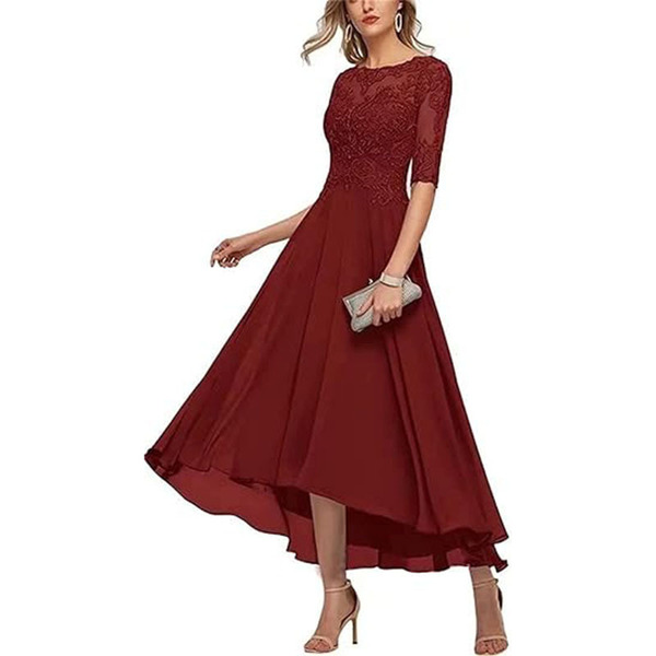 Lace evening dress for bride