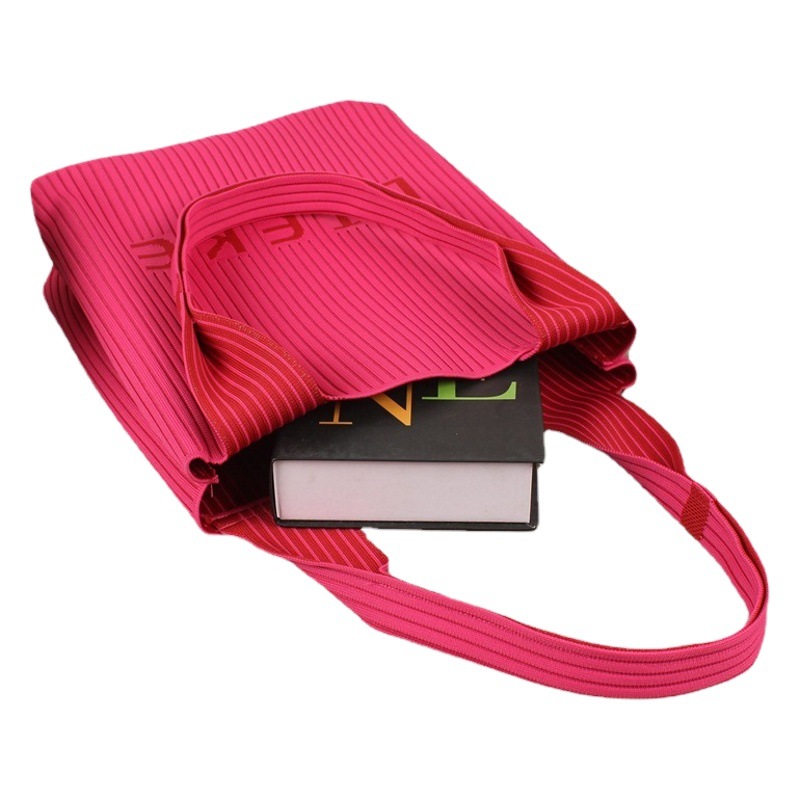 Nicho de moda multicolor de las mujeres bolso de hombro simple bolso de la moda de las mujeres