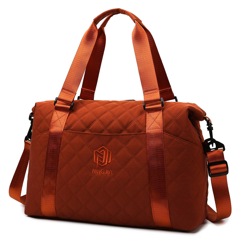 Bolsa de viaje transfronteriza Lingerie para mujeres ligera estilo coreano paquete de fitness de tramo inclinado sensación de gran capacidad bolsa de viaje