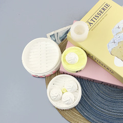 蒸籠包子硅膠模具 香薰石膏蠟燭擺件模具 可做捏捏 烘焙模具diy