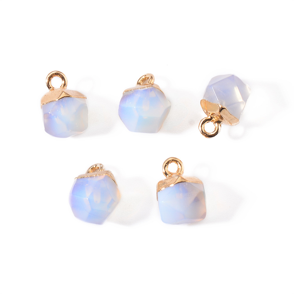 9g Weight Pendant Jewelry Making Type Natural Stone Inlay Material DIY Jewelry Accessories Classification 5 PCS/Package Quantity natural stone Material Geometric Pattern Simple Style Style Plating, Inlay Craft 5 PCS/Package Natural Stone Natural Stone Geometric Pendant 5