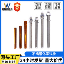 304不锈钢化学锚栓定型螺栓加长化学锚栓不锈钢化学螺栓膨胀螺丝