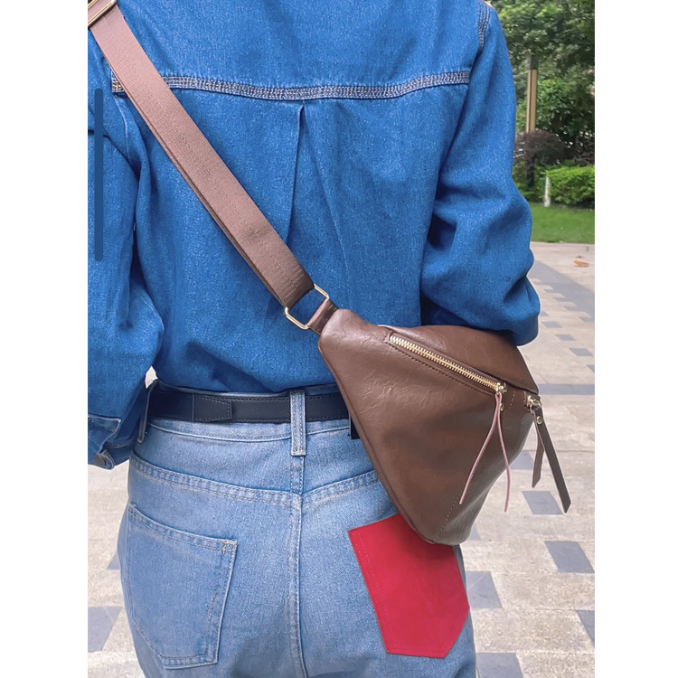 Moda pecho bolsa nuevos deportes Cruz-cuerpo bolsa cintura bolsa mensajero bolsa de gran capacidad hombro retro bolso casual señoras