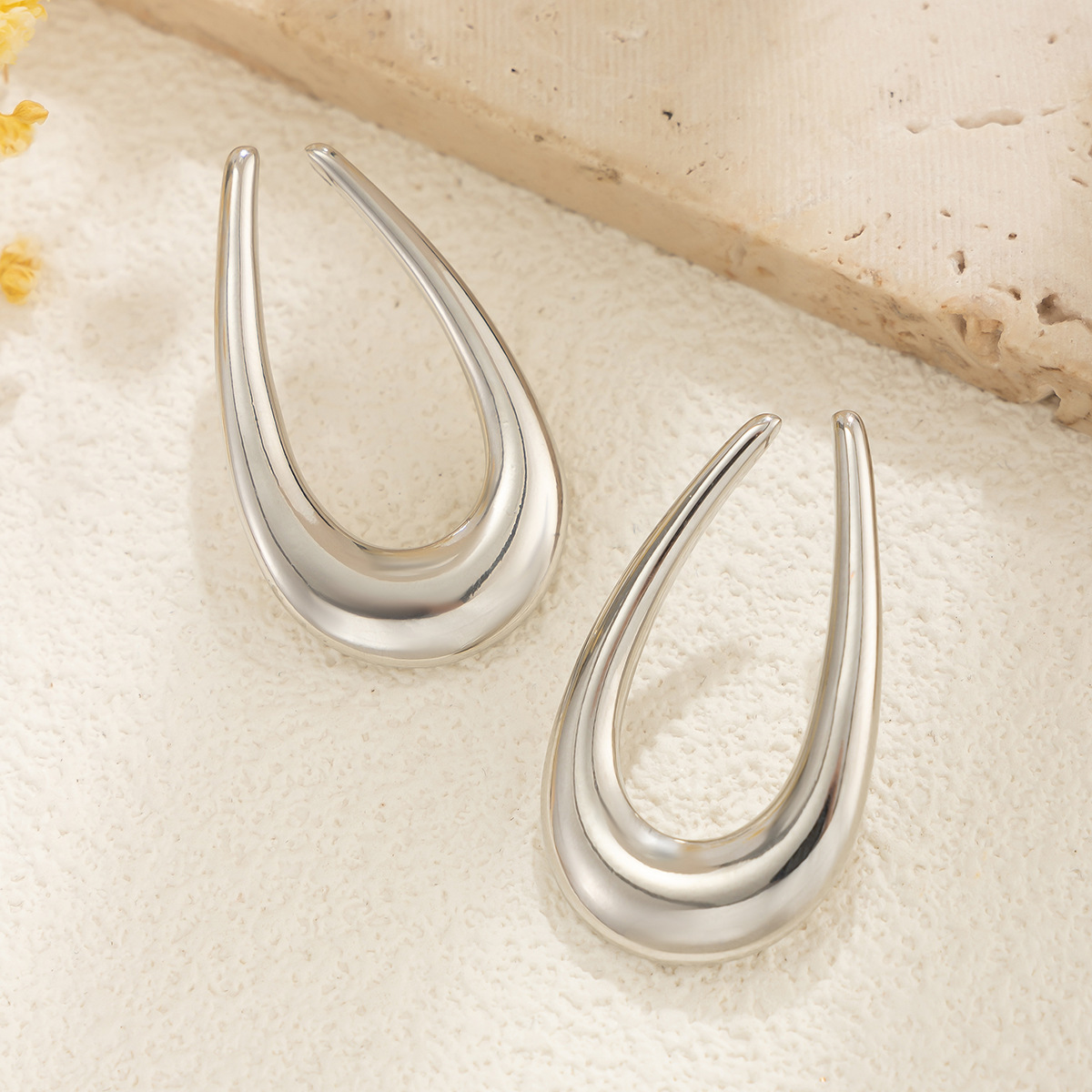 15g Weight Alloy Ear Needle Material Earrings Classification 1 Pair Quantity Holiday, Travel Occasion CCB, Alloy Material Geometric Pattern Women's Gender Plating Design Casual, Elegant, Lady Style 1 Pair Casual Elegant Lady Geometric Plating CCB Alloy Earrings 55