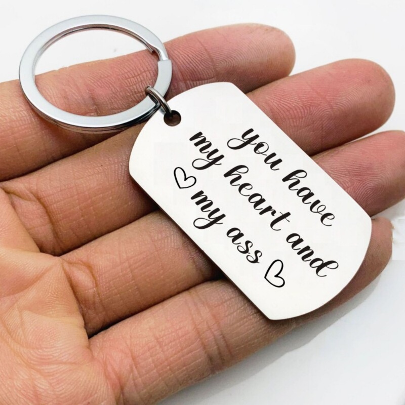 Cross Border Valentine's Day Gift Keychain for Husband Boyfriend Girlfriend Wife Anniversary Wedding Gift Love