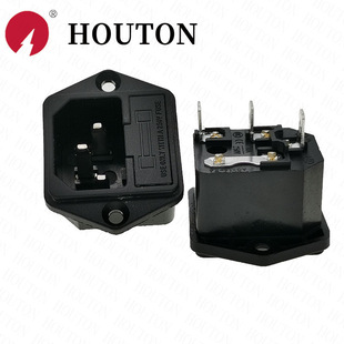 Manufacturers supply AC power socket AC-03 screw three-in-one male socket with switch and fuse socket