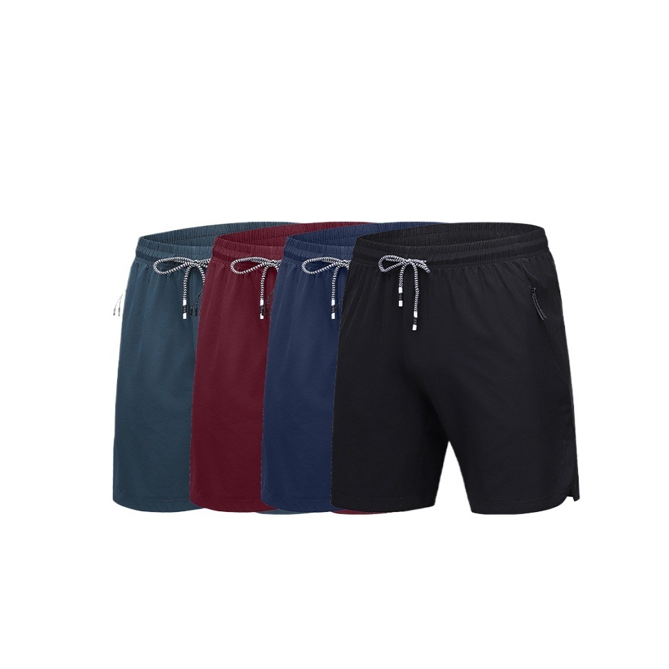 2025 verano transfronterizo nuevo estilo pantalones de seda de hielo real pantalones casuales verano hombre secado rápido transpirable en vivo pantalones cortos de seda de hielo deportes