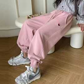 女童裤子春秋款运动裤2026韩版新款休闲儿童春装卫裤女中大童秋季