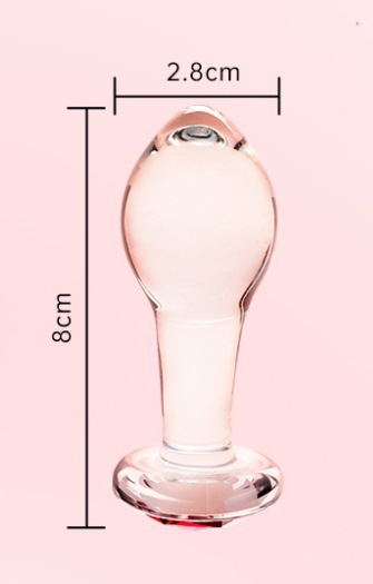 Tapón Anal de Cristal Transparente Fácil de Limpiar para Adultos image 6