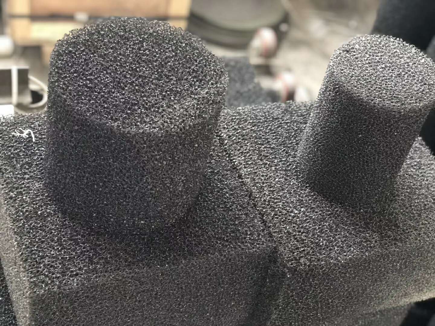 厂家直销黑色网棉过滤海绵泡沫/喷泉污水处理150MM过滤海绵泡沫