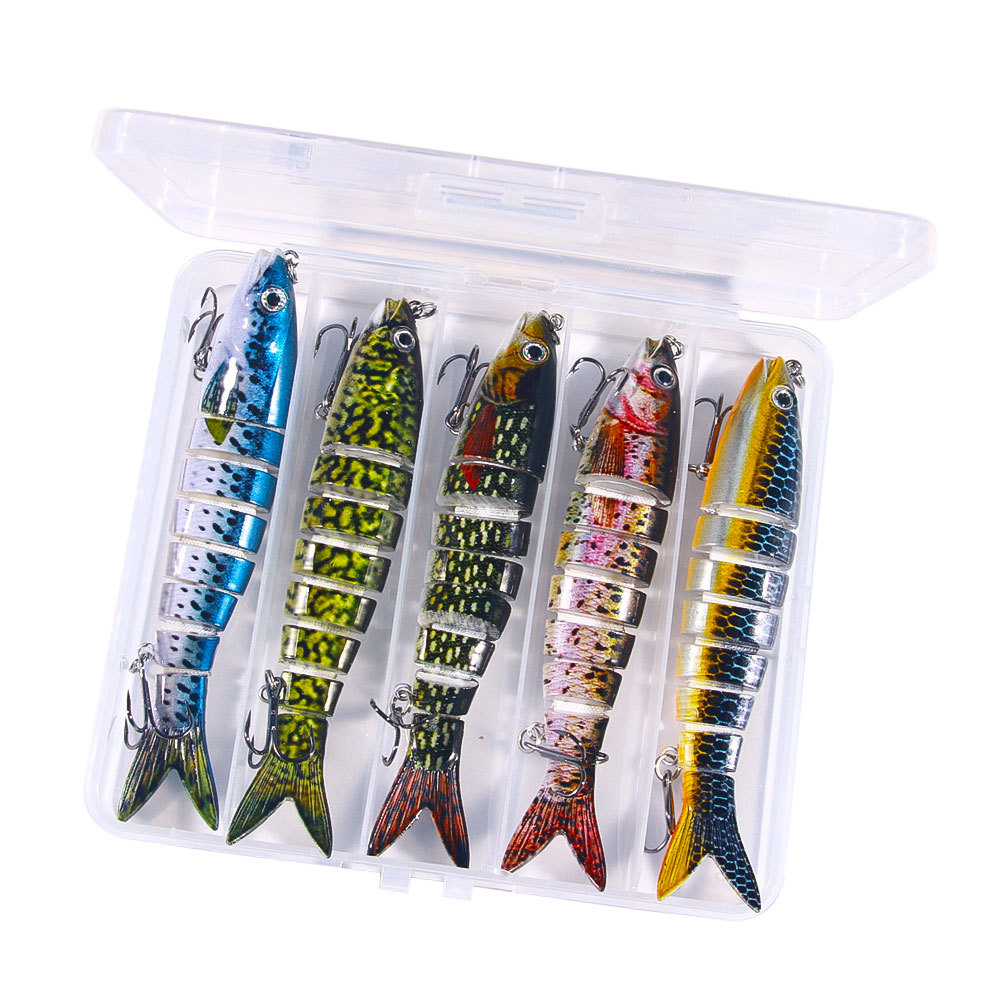 Nuevo Luya cebo multi-Sección de pescado 16 colores 13cm 18g biónico multi-Sección de cebo duro Comercio exterior Luya pesca cebo falso