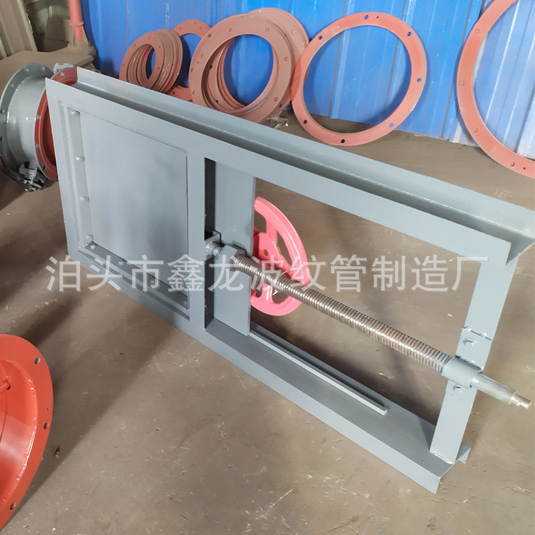 雨水管道污水截止闸阀 碳钢方形软密封闸板阀 手动污水插板阀